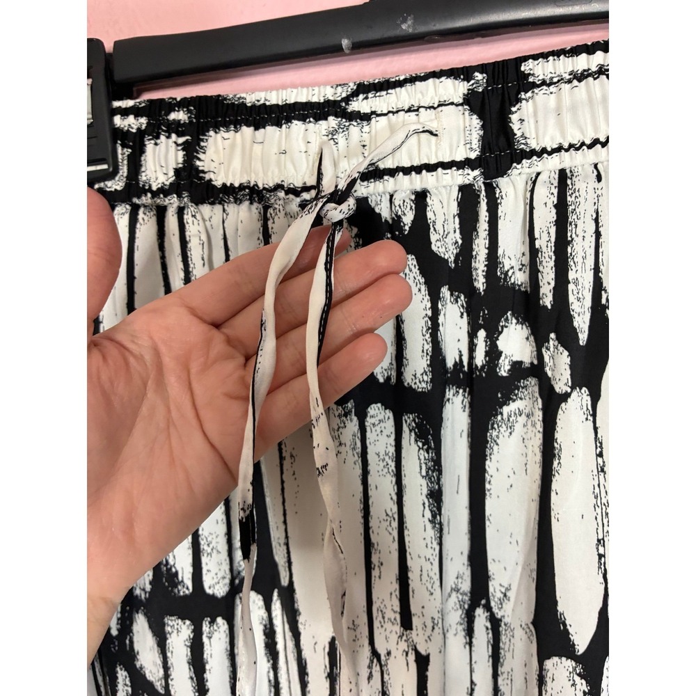 Worthington Women's Black White Abstract Print Maxi Skirt Size L NWT - Picture 5 of 9
